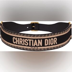 Dior Black and beige belt